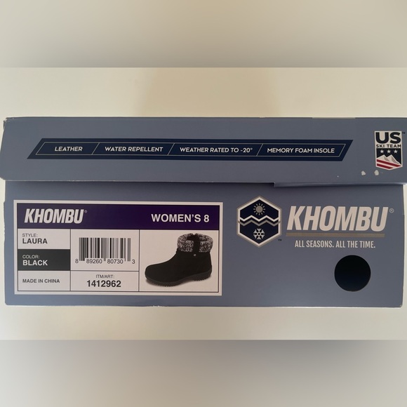 Khombu Suede Boots Size 8 - Picture 6 of 7